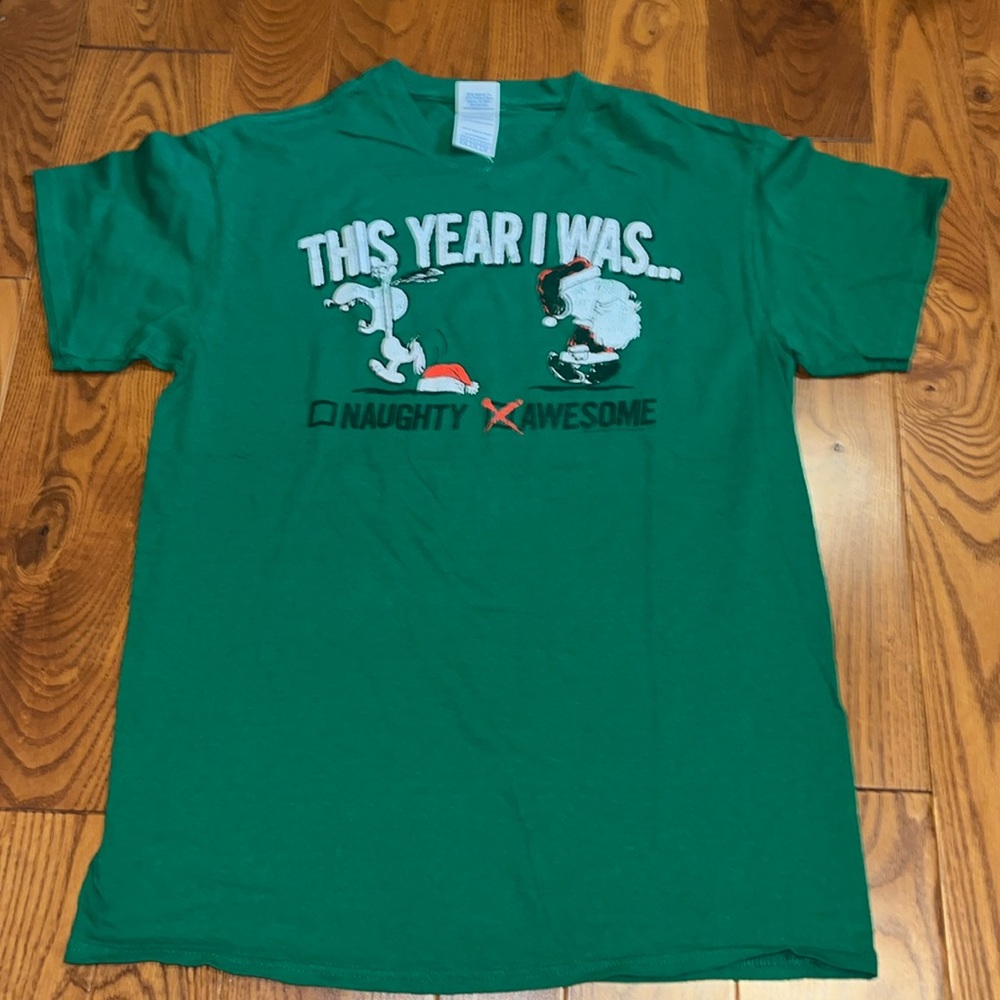 Snoopy t-shirt this year I was… awesome medium